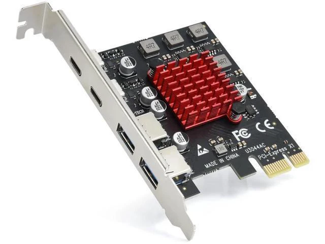 Alt view image 8 of 14 - Aomoproing 4 Ports USB 3.1 PCIE Expansion Card (2 USB-A & 2 Type-C Ports) Superspeed PCI Express Expansion Card USB Card for Desktop PC Support Windows 11/10/8/7/XP/Vista, Self-Powered Supply