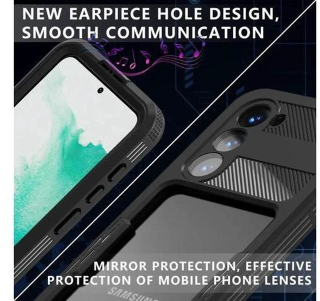 Alt view image 14 of 14 - Compatible for Samsung Galaxy S23 Case Waterproof with Built-in Lens & Screen Protector Full Body Protective Cover for Galaxy S23 6.1 inch