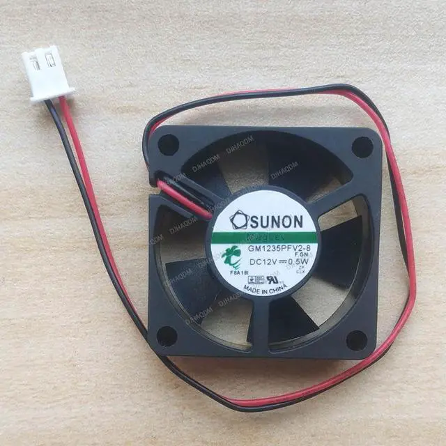 Alt view image 6 of 10 - Compatible for SUNON GM1235PFV2-8 12V 0.5W 3510 35x35x10mm 2-Wire Cooling Fan