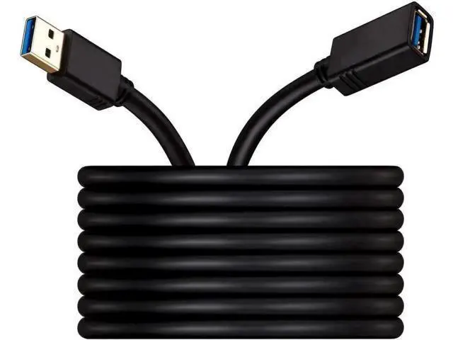Alt view image 8 of 14 - Aomoproing 10 ft. USB 3.0 Extension Cable , USB 3.0 Extension Cable - A-Male to A-Female for USB Flash Drive, Card Reader, Hard Drive, Keyboard,Mouse,Playstation, Xbox, Printer, Camera