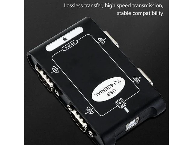 Alt view image 9 of 14 - USB to Serial Adapter, Com Reserved Function, 4 RS232 Ports, Compact Design Compact Design, USB to RS232 Adapter, Windows Compatible Suitable for Notebook Computers