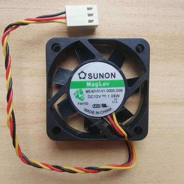 Alt view image 6 of 10 - Compatible for SUNON ME40101V1-0000-G99 12V 1.08W 40x40x10mm 3-Wire Cooling Fan
