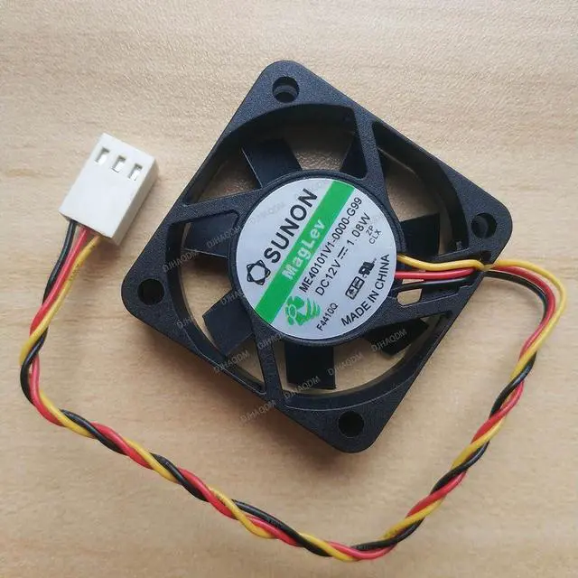 Alt view image 7 of 10 - Compatible for SUNON ME40101V1-0000-G99 12V 1.08W 40x40x10mm 3-Wire Cooling Fan