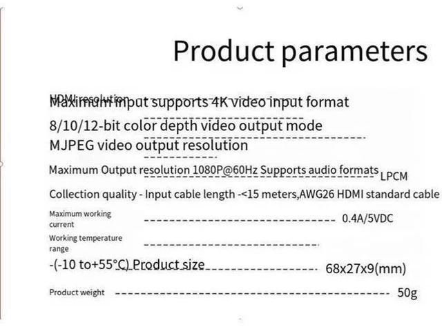 Alt view image 6 of 6 - capture card, OBS game live streaming capture box, USB video recording collector, high-definition 60Hz