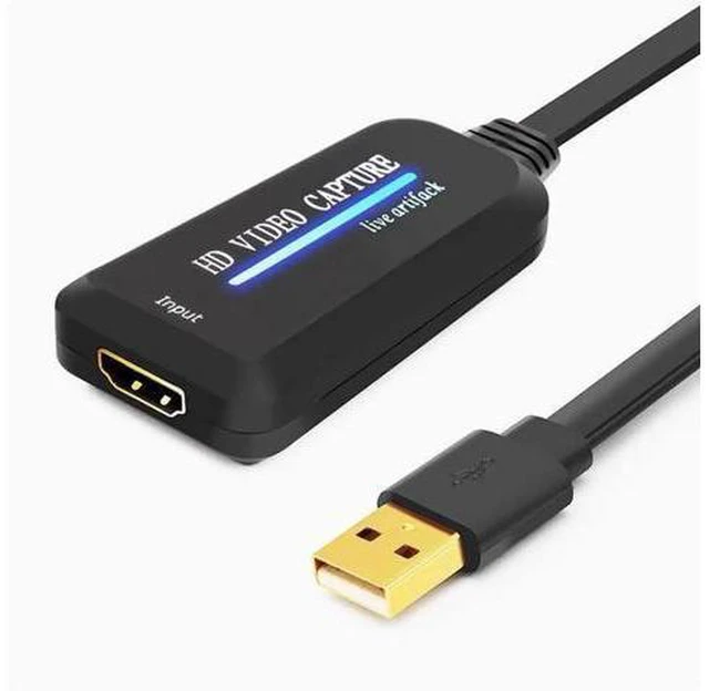 Alt view image 8 of 8 - 4K HD HDMI to USB video capture card USB2.0 computer game live recording line is 0.2 meters long