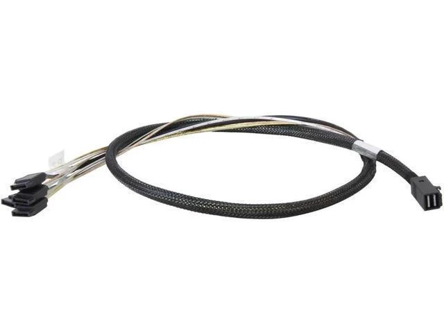 Alt view image 3 of 4 - Aomoproing 50cm Internal Cable SFF8643 to x4 SATA HDD (mini SAS HD to SATA data port)