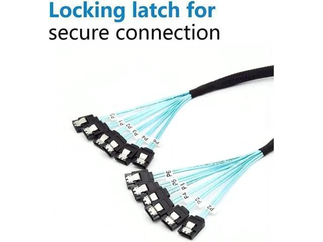 Alt view image 10 of 14 - Aomoproing High Speed 6Gbps 6pcs/Set Sata Cable SAS Cable for Server 0.5m