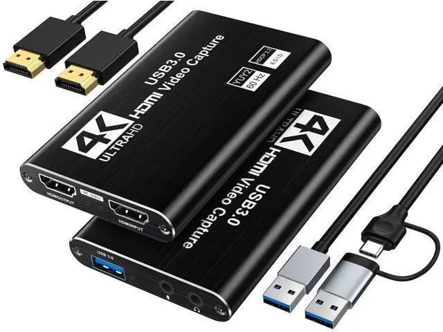 Alt view image 8 of 14 - AOMOPROING Video Capture Card, USB 3.0 Capture Card 4K HDMI Loop-Out, 1080P 60FPS/2K 30FPS Video Game Capture for Works for PS5/Camera/PC