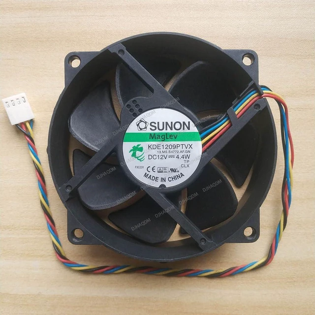 Alt view image 6 of 10 - Compatible for SUNON KDE1209PTVX 12V 4.4W 9cm 9025 4-Wire Cooling Fan