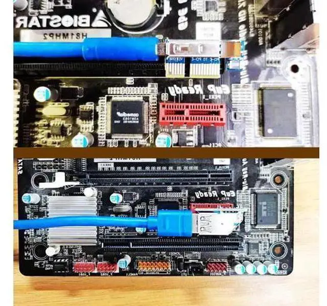 Alt view image 9 of 14 - Aomoproing UEX103 600mm PCIe 3.0 X1 to X4 Riser Cable (PCIe 3.0 X1 Bandwidth) for PCIe WiFi Card, M.2 PCIe Card, Firewire Card, USB PCIe Card, Sound Card, etc