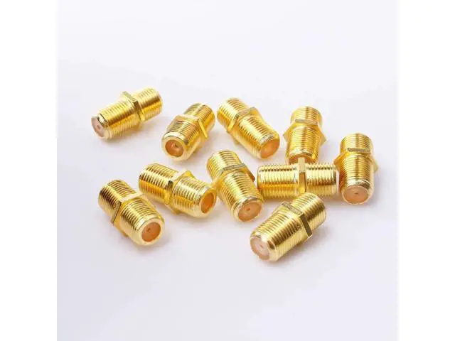 Alt view image 8 of 12 - Aomoproing Coaxial Cable Connector F-Type RG6 Cable Extension Adapter (Pack of 20)