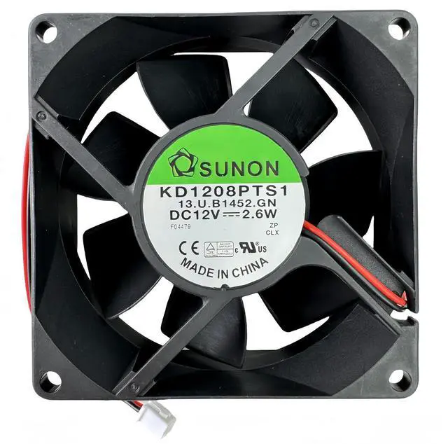Alt view image 8 of 14 - for SUNON KD1208PTS1 Cooling Fan 12V 2.6W 8CM 8025 2-Wire Chassis Power Supply Cooling Fan KD1208PTS1