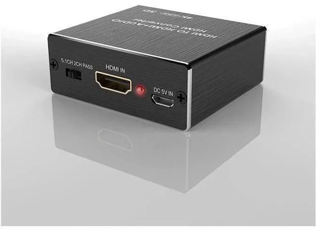 Alt view image 8 of 12 - 4K x 2K HDMI to HDMI and Optical TOSLINK SPDIF + 3.5mm Stereo Audio Extractor Converter HDMI Audio Splitter Adapter(HDMI Input, HDMI + Digital / Analog Audio Output)V-HDMI Converter