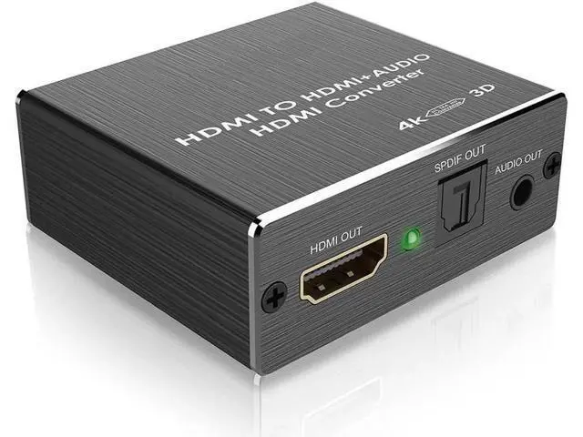 Alt view image 7 of 12 - 4K x 2K HDMI to HDMI and Optical TOSLINK SPDIF + 3.5mm Stereo Audio Extractor Converter HDMI Audio Splitter Adapter(HDMI Input, HDMI + Digital / Analog Audio Output)V-HDMI Converter