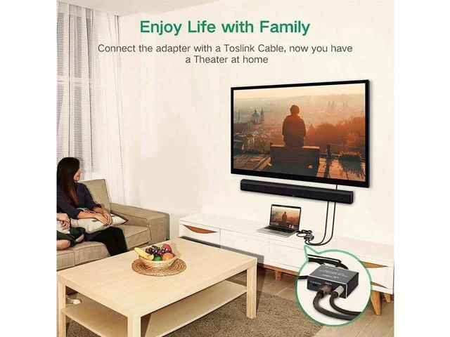 Alt view image 9 of 12 - 4K x 2K HDMI to HDMI and Optical TOSLINK SPDIF + 3.5mm Stereo Audio Extractor Converter HDMI Audio Splitter Adapter(HDMI Input, HDMI + Digital / Analog Audio Output)V-HDMI Converter