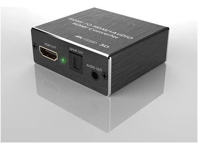 Alt view image 10 of 12 - 4K x 2K HDMI to HDMI and Optical TOSLINK SPDIF + 3.5mm Stereo Audio Extractor Converter HDMI Audio Splitter Adapter(HDMI Input, HDMI + Digital / Analog Audio Output)V-HDMI Converter