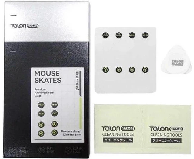 Alt view image 7 of 12 - Universal Dots Glass Mouse Feet Pad Mouse Skates Anti-Slip Mouse Glides Sticker for Gaming Mouse