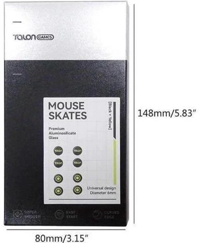 Alt view image 10 of 12 - Universal Dots Glass Mouse Feet Pad Mouse Skates Anti-Slip Mouse Glides Sticker for Gaming Mouse