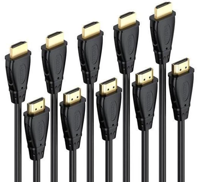 Alt view image 8 of 14 - AOMOPROING HDMI Cable 6 FT 5-Pack, 4K@60Hz ARC/eARC HDMI 2.0 Cable for Soundbar, High Speed HDMI Cable for HDCP 2.2, HDR, TV, PS4, PS5, Xbox, Roku, Gaming, Computer, Monitor and More