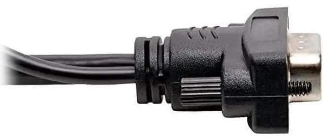 Alt view image 10 of 12 - AOMOPROING HDMI to VGA + Audio Adapter Converter Cable Active Low Profile HD15 + 35mm MM 1080p 60Hz 15ft 15 P566015VGAA