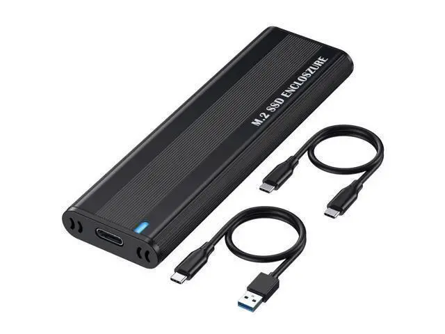 Alt view image 8 of 14 - USB 3.1 to M.2 NVME/SATA SSD Enclosure Reader,USB 3.1 Gen 2 10Gbps Tool Free Enclosure Adapter Support 2242/2260/2280mm with RTL9210B Chipset