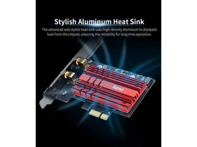 Alt view image 6 of 8 - Wi-Fi 6E Intel AX210 Dual Band PCIe Wireless Wifi Network Adapter 2.4G/5G/6Ghz 2400M Wi-Fi Card Bluetooth 5.2 PCI Express Wlan