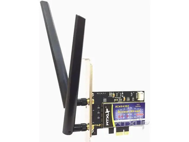 Alt view image 6 of 10 - 802.11AC Dual Band network card Broadcom BCM94360 867Mbps PCI Express DESKTOP WIFI Adapter Bluetooth BT 4.0 for Mac/Hackintosh