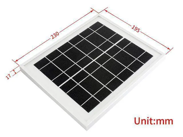 Alt view image 11 of 14 - Solar Panel (6V 5W) with High Performance156 Monocrystalline Cell Toughened Glass Anodic Oxidation Aluminum Alloy for Use with Solar Power Manager
