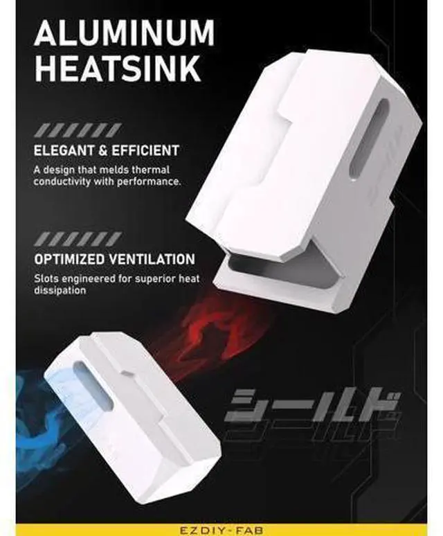 Alt view image 12 of 12 - Shield Series 8-Pin PCIe GPU Power Adapter,90-Degree Angled Connector, Aluminum Design for Graphics Cards Reverse Type,White-2 Pack