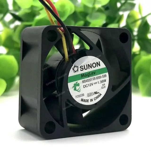 Alt view image 7 of 8 - Compatible for SUNON MB40201VX-0000-G99 12V 1.38W 40x40x20mm 4020 3-Wire Cooling Fan