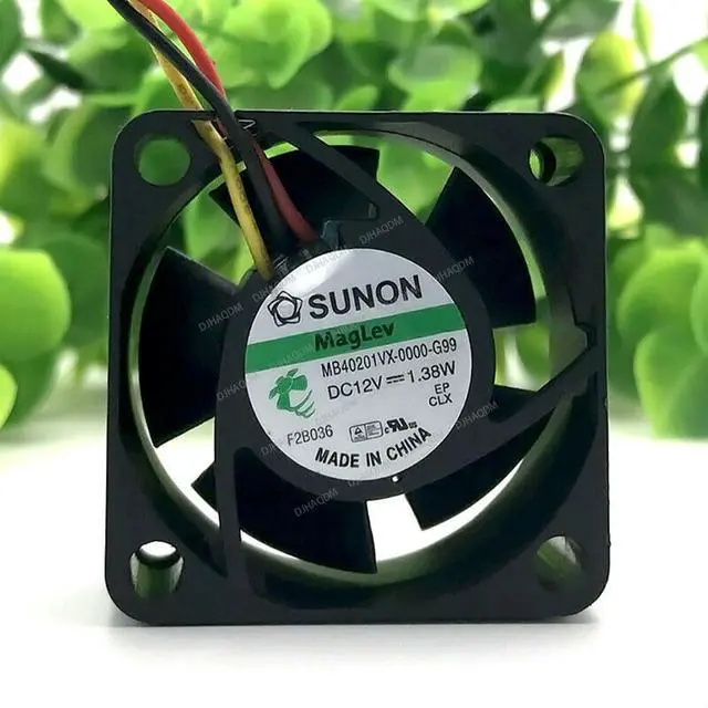 Alt view image 6 of 8 - Compatible for SUNON MB40201VX-0000-G99 12V 1.38W 40x40x20mm 4020 3-Wire Cooling Fan