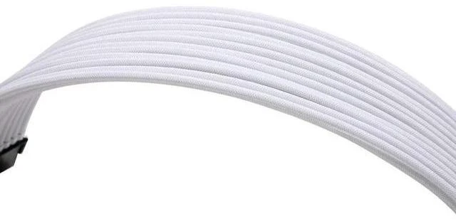 Alt view image 8 of 12 - AOMOPROING Sleeve Extension Power Supply Cable Kit 18AWG ATX 24P+ EPS 8-P+PCI-E8-P with Combs for PSU to Motherboard/GPU (White)