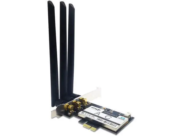 Alt view image 11 of 12 - BCM94360CSAX PCIE 1X desktop WiFi wireless adapter Card 802.11AC 1750Mbps Bluetooth 4.0 3 X 6Dbi antennas for Mac OS / Windows