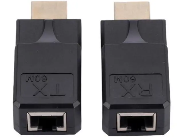 Alt view image 6 of 6 - 60M 1080P HDMI-Compatible Extender with USB Power Cable RJ45 to HDMI-Compatible Adapter No Loss Plug and Cat5e Cat6