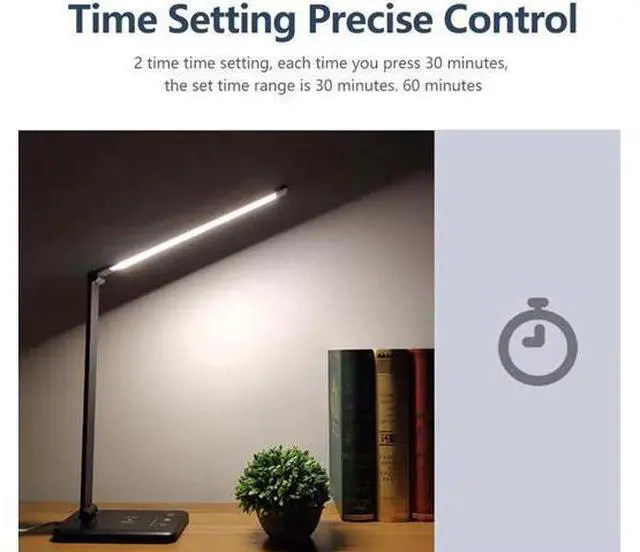 Alt view image 9 of 14 - 52PCS LED Desk Lamp 5 Color x5 Dimable Level Touch USB Chargeable Reading Eye-protect with timer Table lamp Night Light