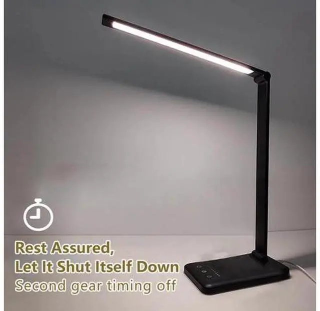 Alt view image 12 of 14 - 52PCS LED Desk Lamp 5 Color x5 Dimable Level Touch USB Chargeable Reading Eye-protect with timer Table lamp Night Light