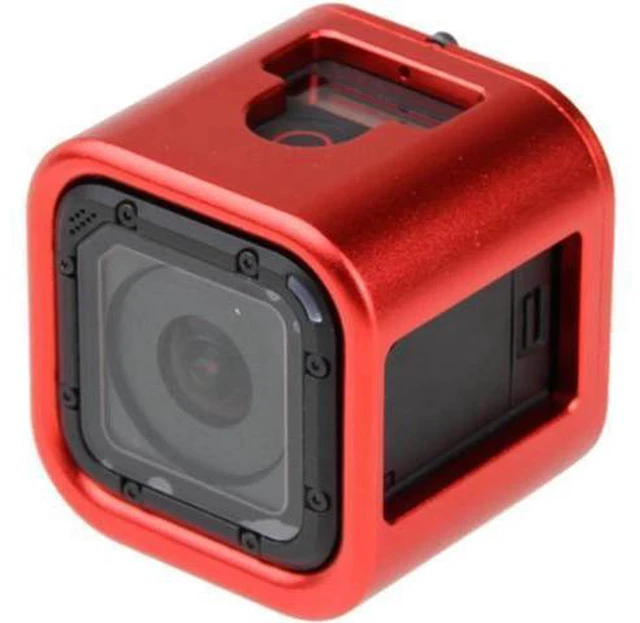 Alt view image 6 of 6 - CNC Aluminum Alloy Housing Sport Camera Shell Box Frame Mount Prevent Overheating Case for GoPro Hero 5 Session/ Hero 4 Session(Black)