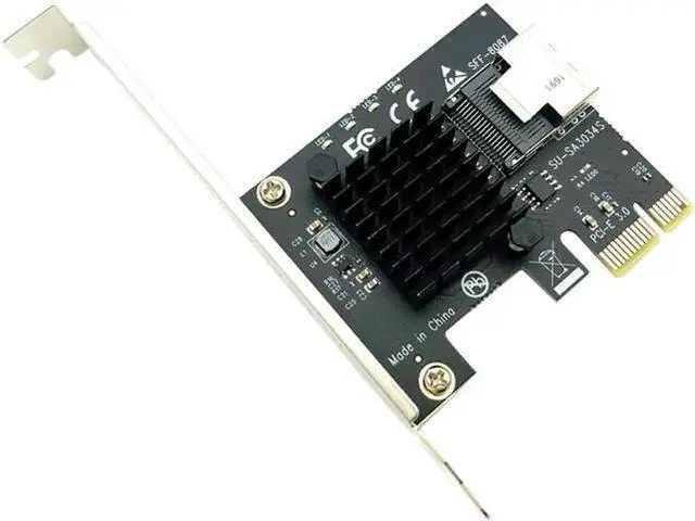 Alt view image 12 of 14 - Chi a Mining PCIe to Mini SAS 8087 4 Port SATA 3 6G SSD Adapter PCI-e PCI Express X1 Controller Expansion Card