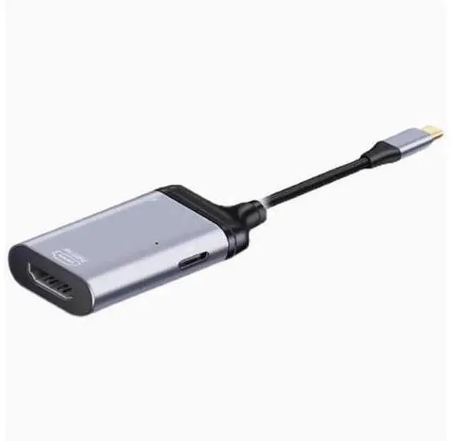 Alt view image 5 of 6 - typec to hdmi/VGA/DP/ network port lightning 3 male converter female projection screen display HD cable TYPE-C TO RJ45