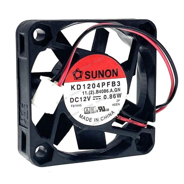 Alt view image 8 of 10 - Compatible for SUNON KD1204PFB3 12V 0.86W 4CM 40x40x10mm 2-Wire Cooling Fan