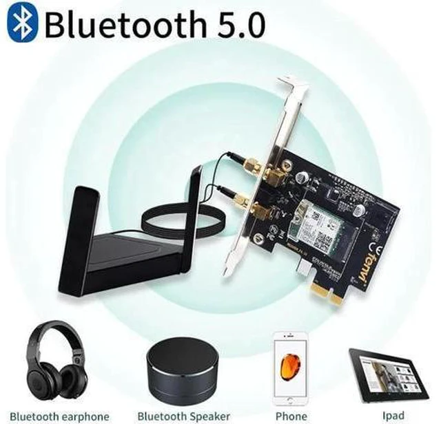 Alt view image 13 of 14 - Dual Band 3000Mbps Wifi 6 PCIe Wireless Adapter Intel AX200 Bluetooth 5.0 Card 2.4G/5Ghz 802.11ac/ax For Desktop PC Network