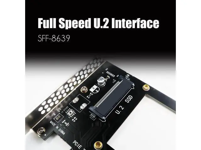 Alt view image 11 of 14 - Aomoproing PU11 U.2 to PCIe 4.0 X4 Adapter for 2.5 Inch U.2 SSD, PCIe 4.0 X4 Full Speed