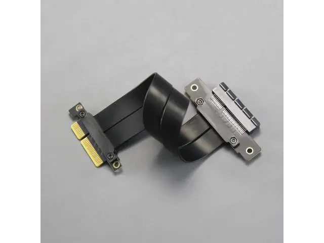 Alt view image 14 of 14 - Aomoproing 200mm PCIe 4.0 X4 Riser Cable for M.2, WiFi, Firewire, USB, Sound Cards, etc