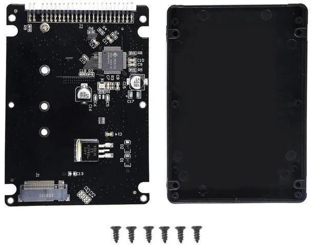 Alt view image 7 of 12 - Aomoproing M.2 NGFF SATA SSD to 2.5" IDE 44pin Enclosure Adapter, Black for Notebook LaptopDesktop Computer and More