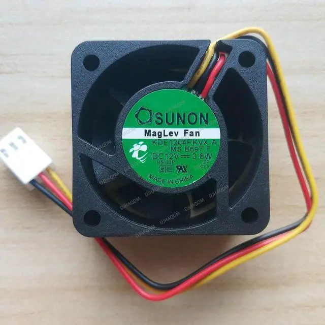 Alt view image 6 of 10 - Compatible for SUNON KDE1204PKVX-A 12V 3.8W 4020 2950 3-Wire Cooling Fan