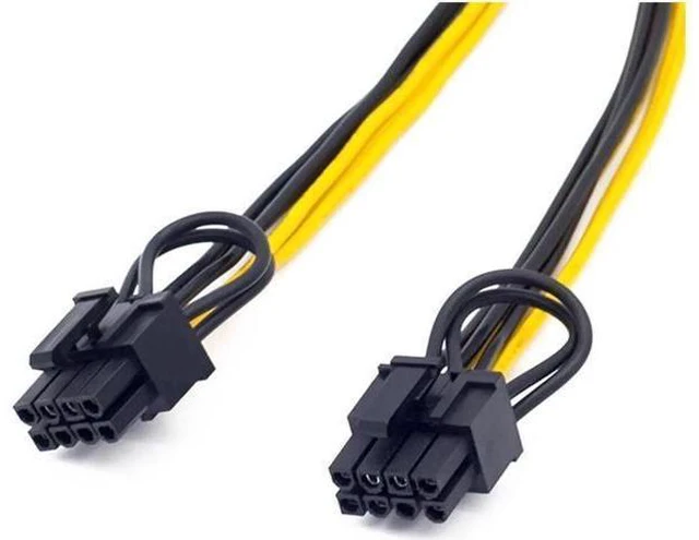 Alt view image 9 of 14 - Aomoproing 10pcs/lot EPS CPU 8 Pin to Dual 8 (6+2) Pin PCIE Adapter Power Supply Cable For Mining