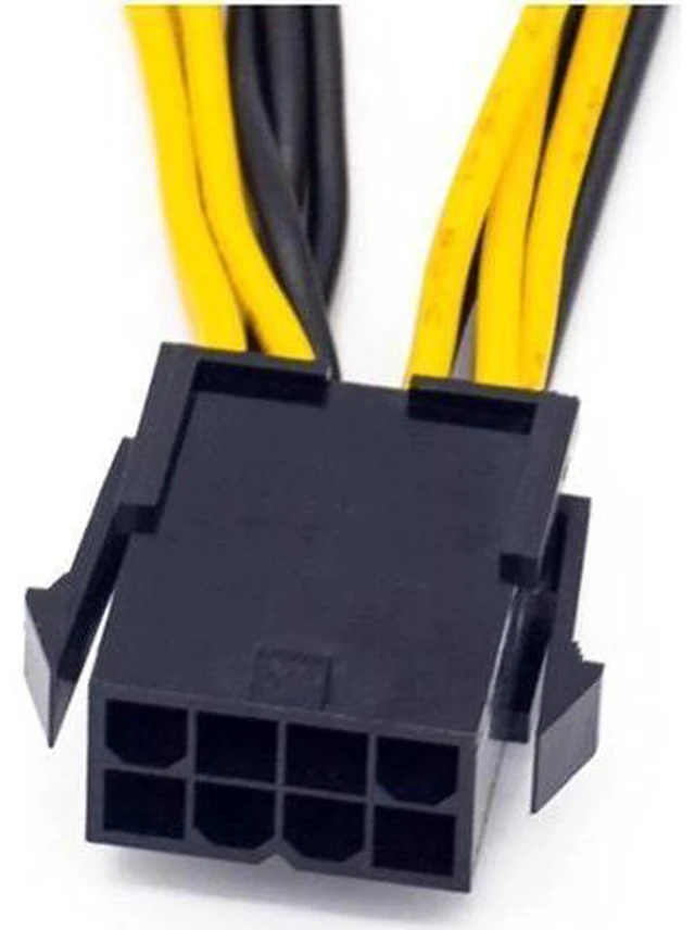 Alt view image 13 of 14 - Aomoproing 10pcs/lot EPS CPU 8 Pin to Dual 8 (6+2) Pin PCIE Adapter Power Supply Cable For Mining