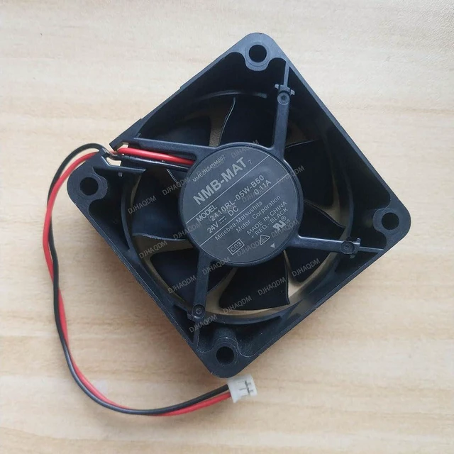 Alt view image 7 of 10 - Compatible for NMB-MAT 2410RL-05W-B50 24V 0.11A 6cm 6025 2-Wire Cooling Fan