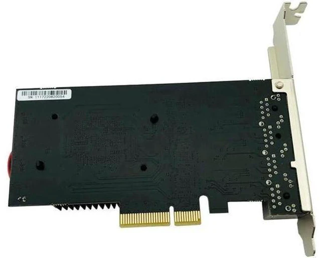 Alt view image 12 of 12 - 2.5Gb Ethernet PCIE 4 Port Network Card Adapter 2.5Gbps PCI Express X4 RTL8125B Chip RJ45 2500Mbps LAN Card with Cooling Fan