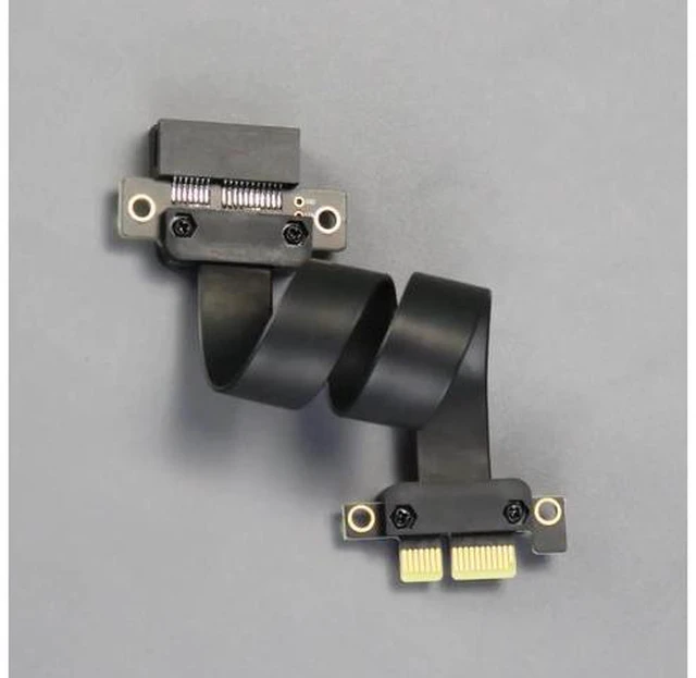 Alt view image 5 of 6 - Aomoproing 200mm PCIe 3.0 X1 Riser Cable for M.2, WiFi, Firewire, USB, Sound Cards, etc